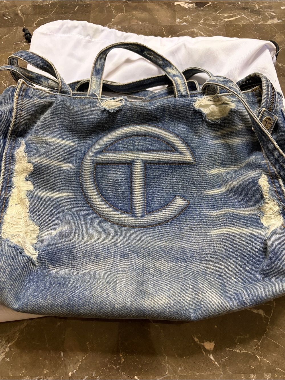 Denim Telfar purse Like New